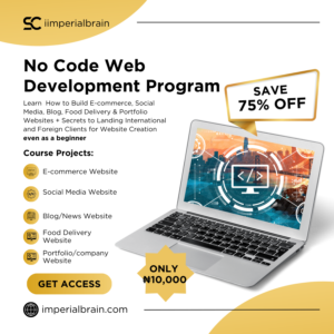 No Code Web Development Program: Learn How To Build E-commerce, Social Media, Blog, Food Delivery & Portfolio websites + Secrets to Landing International and Foreign Clients for Website Creation even as a beginner